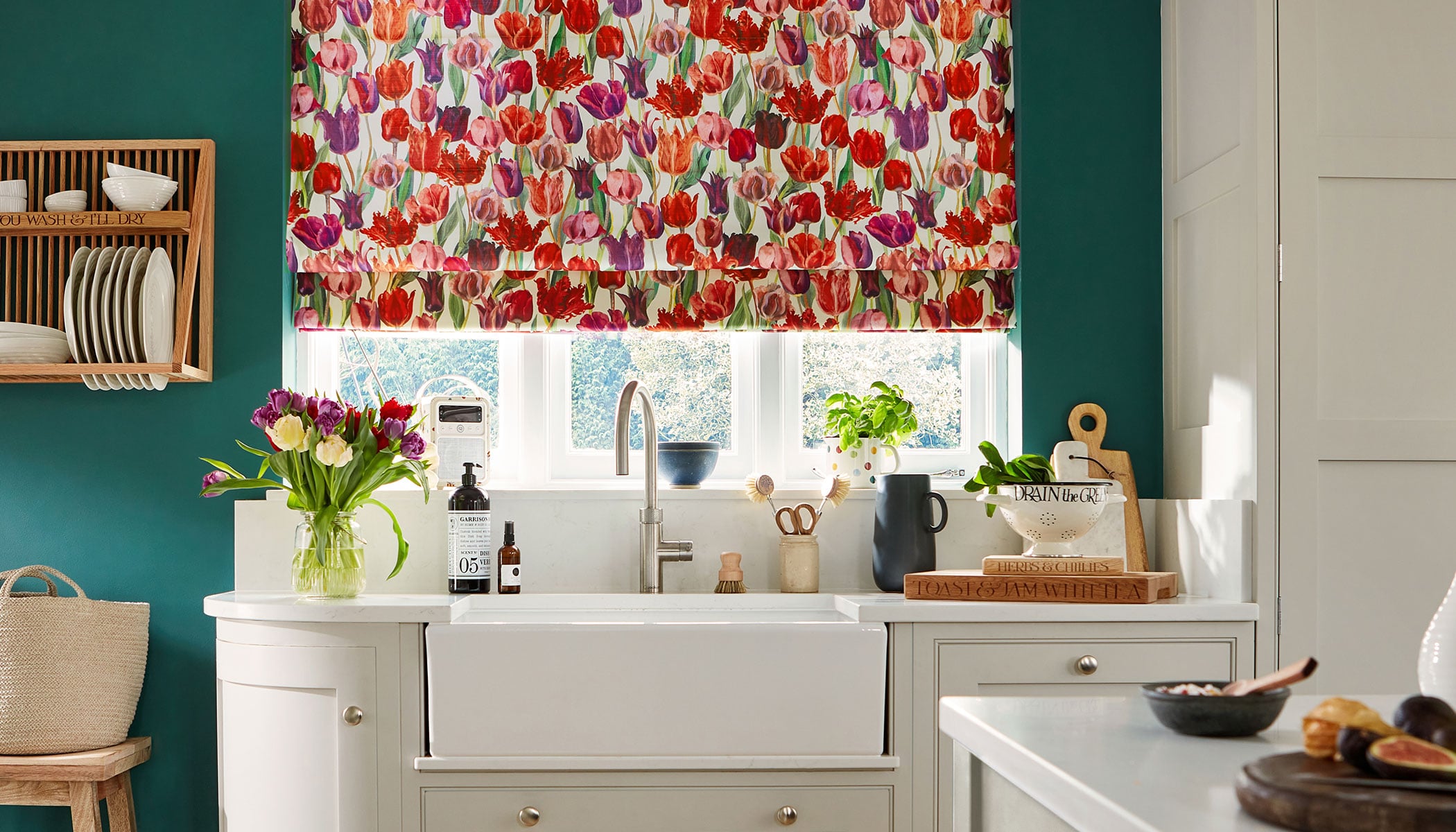 Patterned Roman Blinds