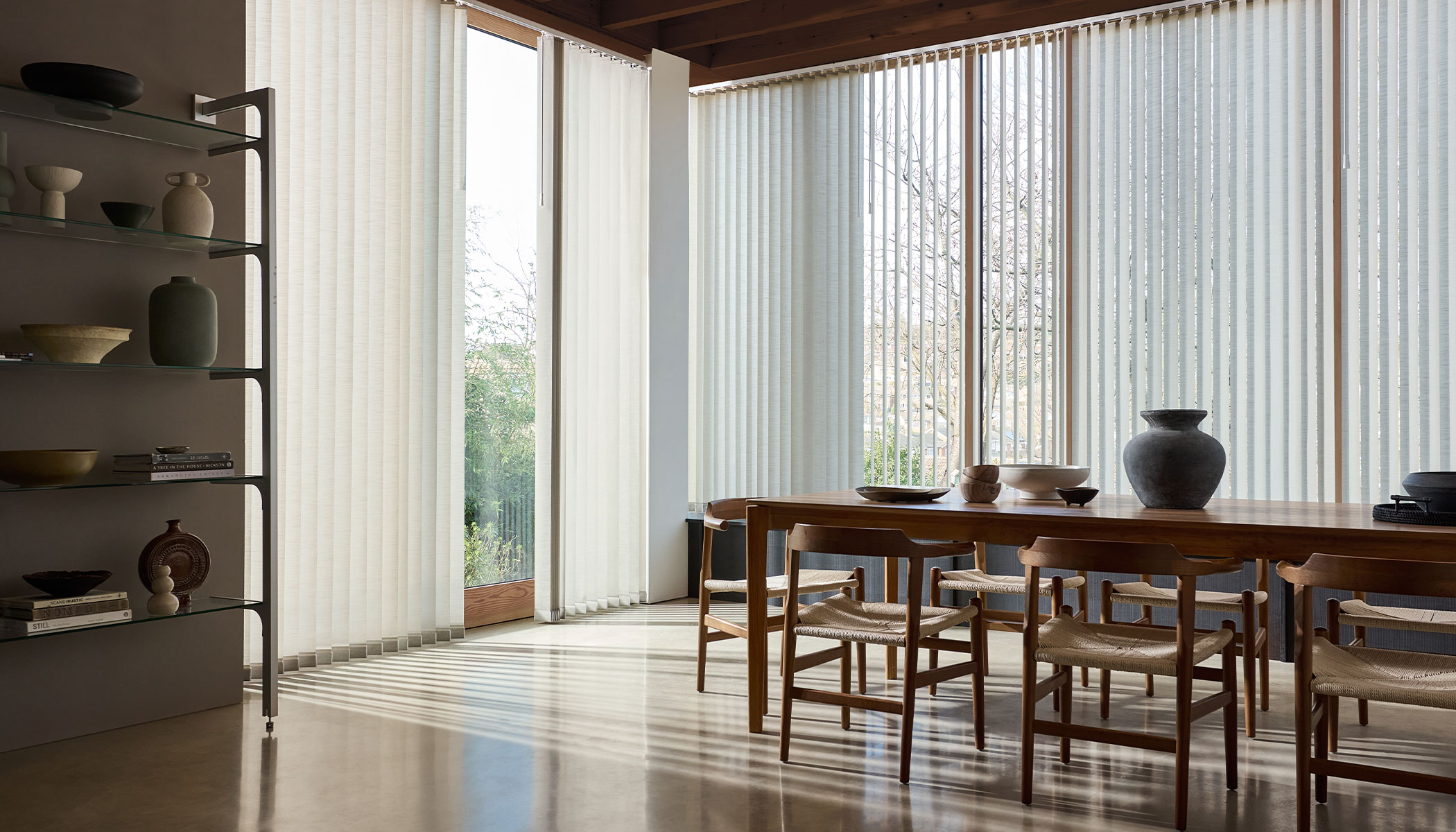White Vertical Blinds