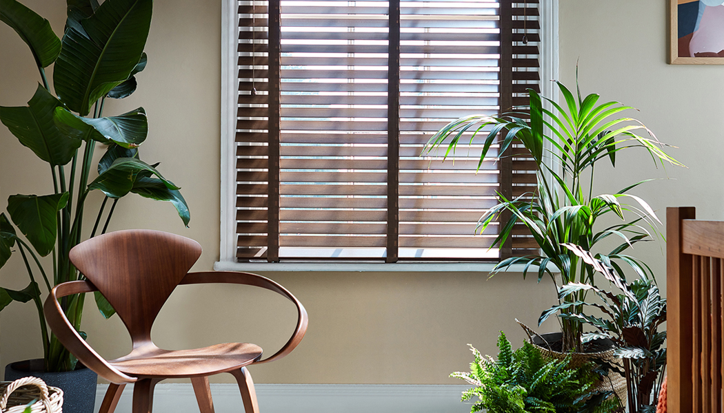 Dark Wood Blinds