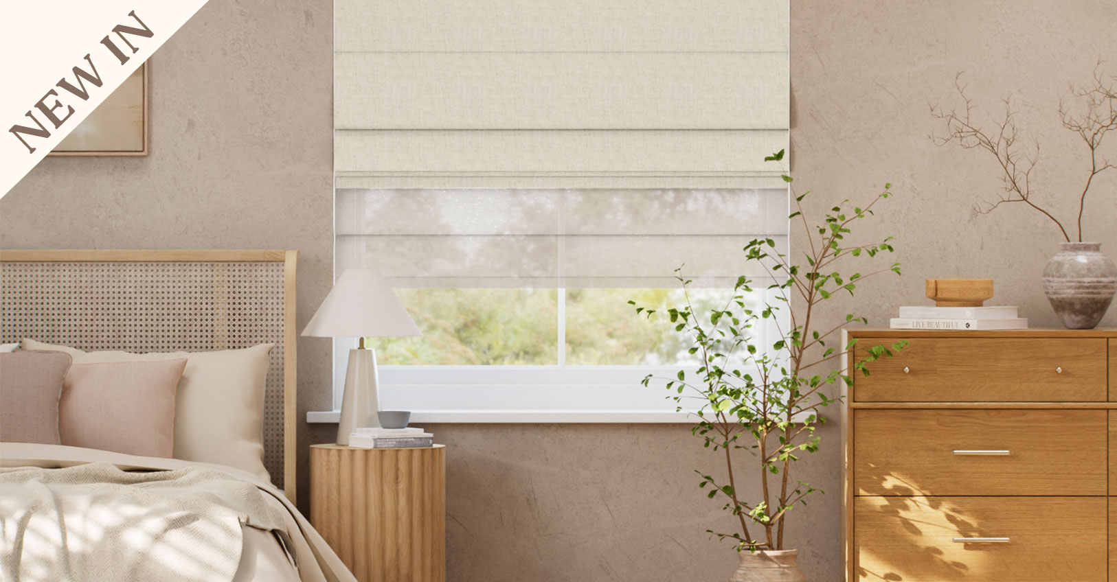Electric Double Roman Blinds