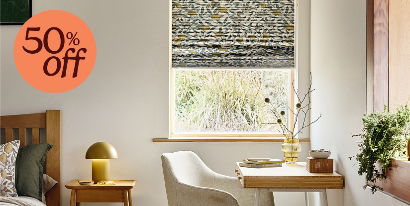 Half price electric upgrade on pleated blinds