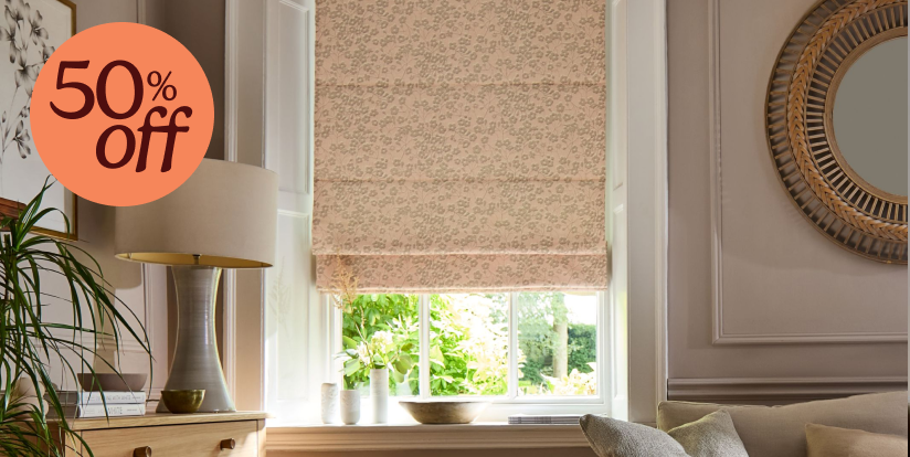 Half price electric upgrade on Roman blinds