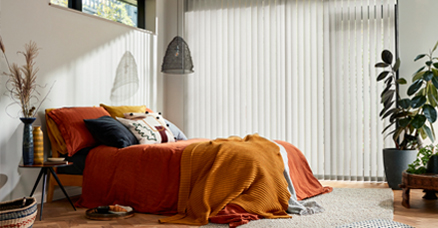 Vertical blinds for doors