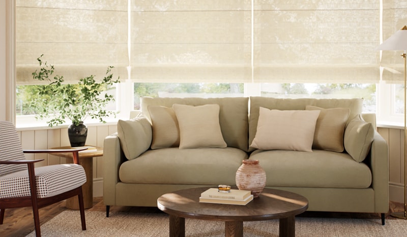 Roman Blinds for Bay Windows