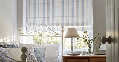 pleated blind in a kitchen