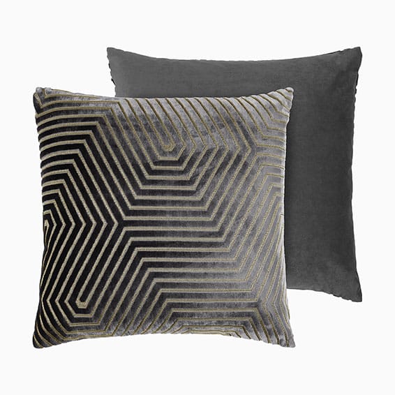 Atlas Cut Velvet Charcoal